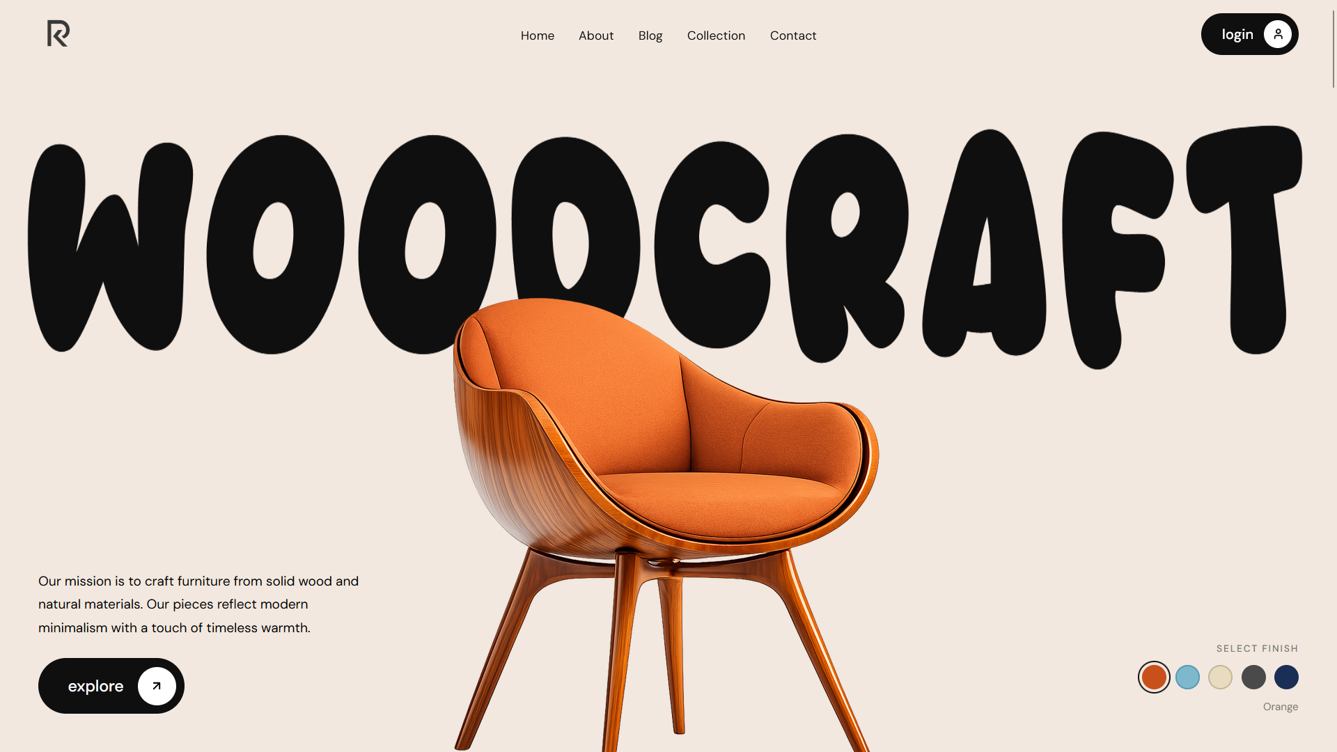 Ram-Krishna Furnitures website preview