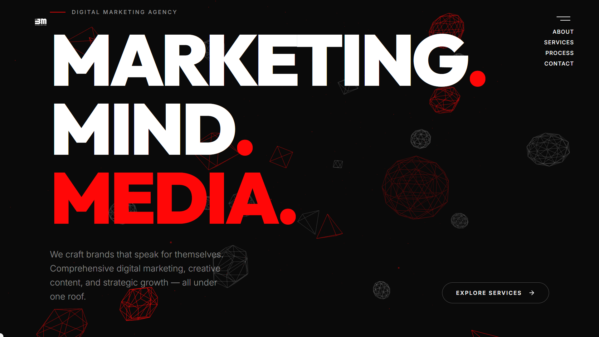 The 3M's Media website preview